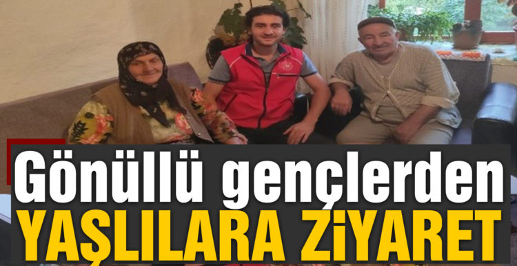 Gönüllü gençlerden yaşlılara ziyaret
