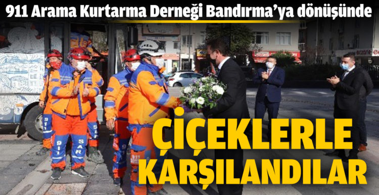 Çiçeklerle karşılandılar