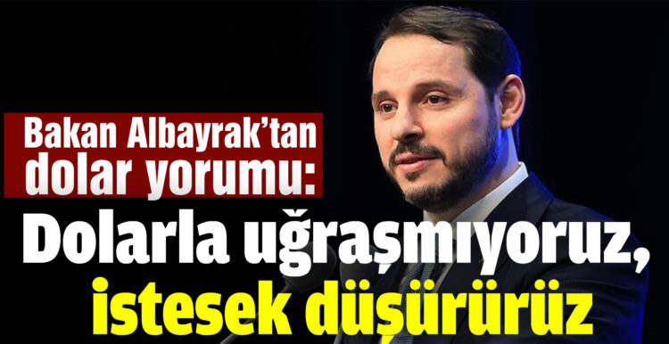 Albayrak’tan dolar yorumu: Dolarla uğraşmıyoruz, istesek düşürürüz