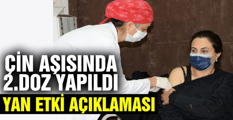 Çin aşısında gönüllü vatandaşlara ikinci doz aşılama yapıldı