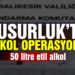 Susurluk’ta jandarma 50 litre etil alkol ele geçirdi