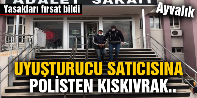 Uyuşturucu satıcısı polisten kaçamadı