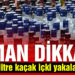 Sındırgı’da 30 litre kaçak içki yakalandı