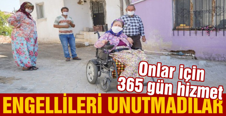 Ayvalık Belediyesi engellileri unutmuyor
