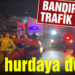 TIR’a arkadan çarparak takla atan araç hurdaya döndü