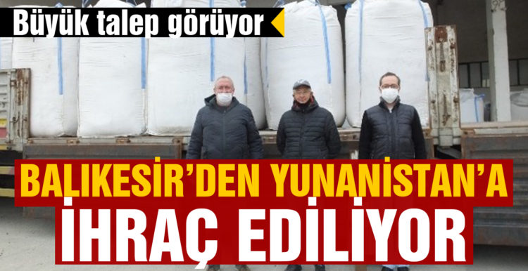 Balıkesir’de çevre dostu zeytin çekirdeği Yunanistan’a ihraç ediliyor
