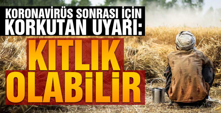 Koronavirüs sonrası için korkutan uyarı: Kıtlık yaşanabilir