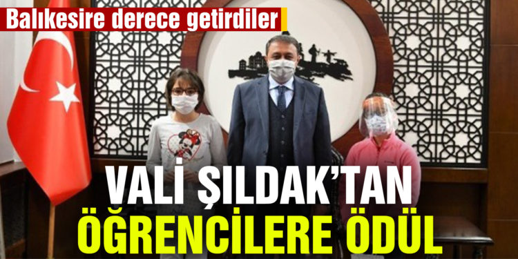 Vali Şıldak’tan başarılı öğrencilere ödül