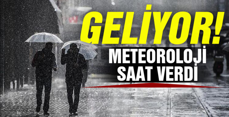 Meteoroloji uyardı: Yağmur geliyor