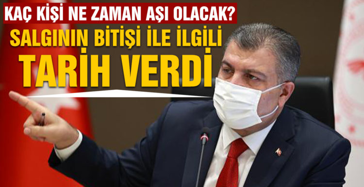 Sağlık Bakanı Fahrettin Koca’dan koronavirüs aşısı açıklaması!