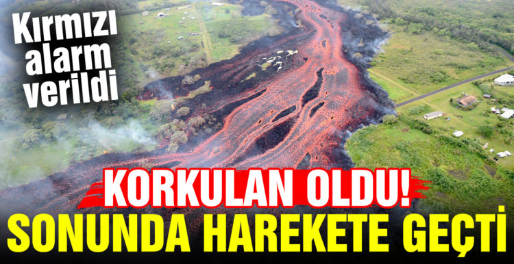 Kilauea Yanardağı yeniden faaliyete geçti, kırmızı alarm verildi