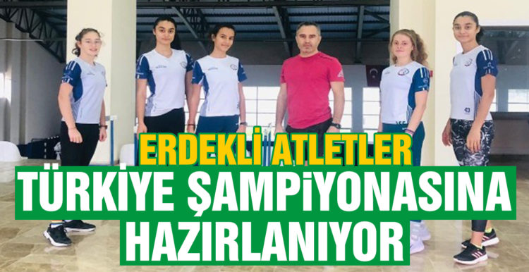 Erdekli atletleri Türkiye Şampiyonasına hazırlanıyor