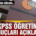 KPSS ortaöğretim sınav sonuçları açıklandı!