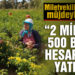 Canbey’den afetzede çiftçilere güzel haber