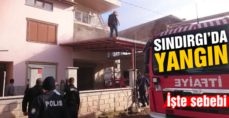 Sındırgı’da buzdolabı yangın çıkardı