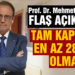 Prof. Dr. Mehmet Ceyhan: Tam kapanma 28 gün olmalı