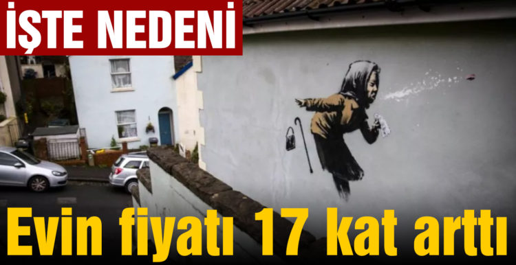 Banksy’nin son eserini duvarına yaptığı evin fiyatı 17 kat arttı