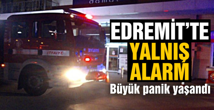 Edremit AVM’de yanlış yangın alarmı paniğe neden oldu