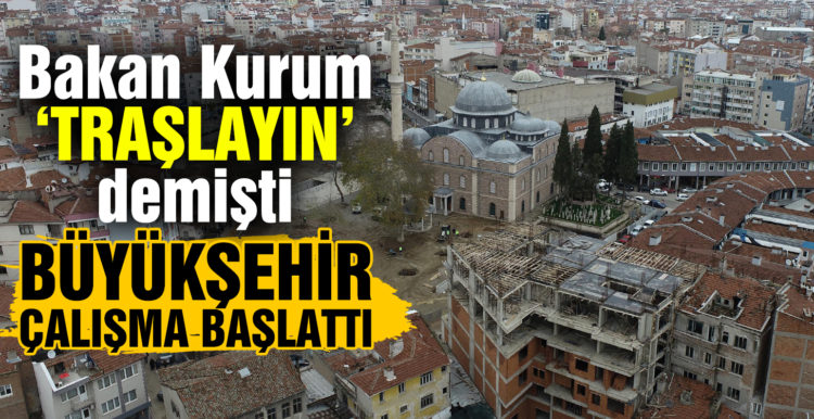 Paşa Camisi’nin siluetine gölge düşüren binalarda çalışma başladı