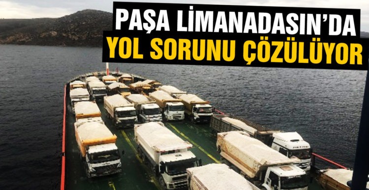 Paşaliman Adası’nda yol sorunu çözülüyor