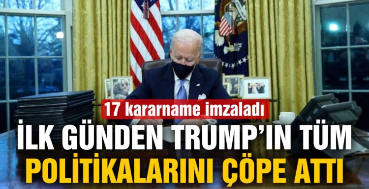 Biden, görevinin ilk gününden kritik kararlara imza attı