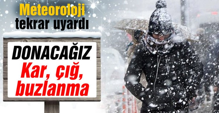 Meteoroloji’den Doğu Karadeniz ve Doğu Anadolu için kuvvetli buzlanma ve çığ uyarısı