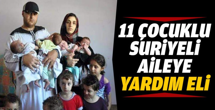 11 çocuklu genç aileye ‘Yardımeli’