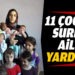 11 çocuklu genç aileye ‘Yardımeli’