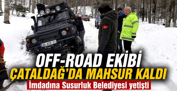 Off-Road için gittiler kara saplandılar