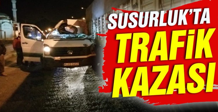 Susurluk’ta trafik kazası: 1 yaralı