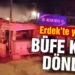 Yangında büfe kül oldu