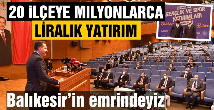 20 ilçeye milyonlarca liralık yatırım