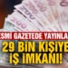 29 bin kişiye iş imkanı! Resmi Gazete’de yayımlandı