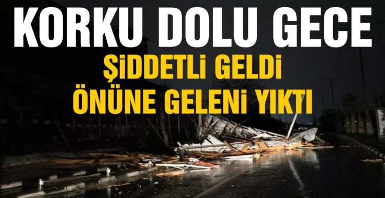 Fırtına birçok ili vurdu: Çatılar uçtu, ağaçlar ve direkler devrildi