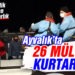 Ayvalık’ta 26 mülteci kurtarıldı
