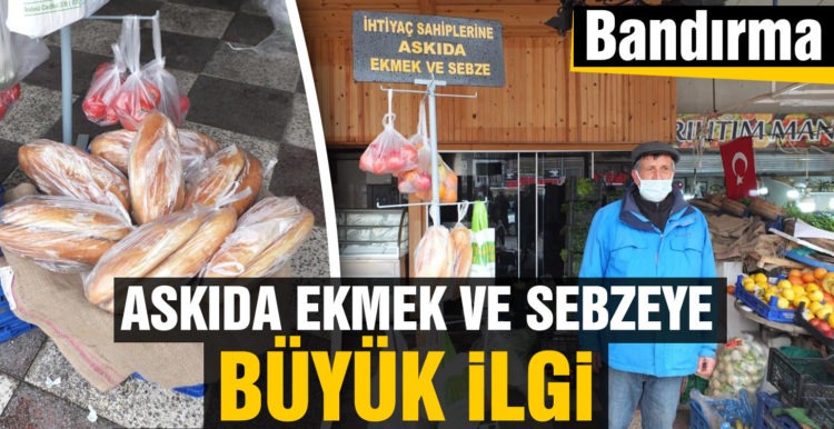 Askıda ekmek ve sebze rağbet görüyor