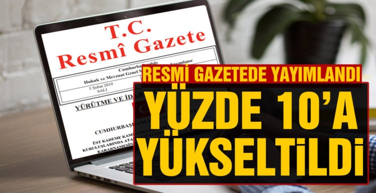 Resmi Gazete’de yayımlandı! Özel İletişim Vergisi oranları artırıldı