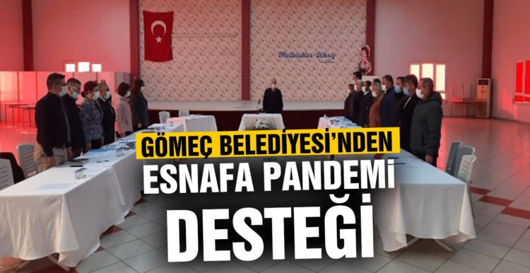 Gömeç Belediyesi’nden esnafa “pandemi” desteği