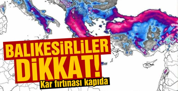 Kusursuz bir kar fırtınası kapıda
