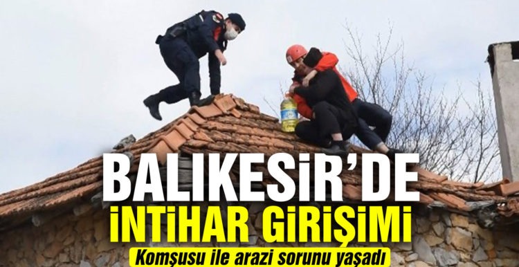 Komşusu ile arazi sorunu olan vatandaş intihar girişiminde bulundu