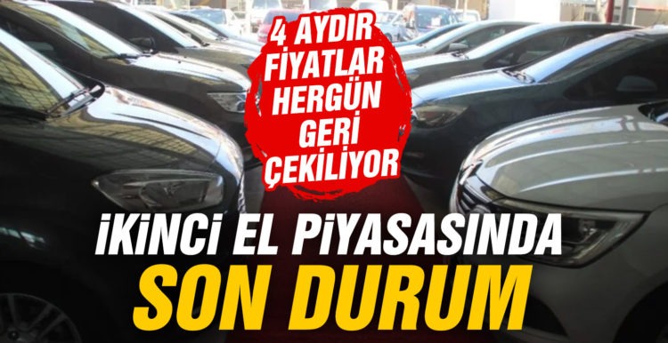 İkinci el araç piyasasında düşüş sürüyor!