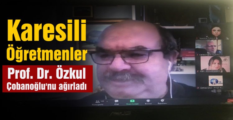 Karesili öğretmenler Prof. Dr. Özkul Çobanoğlu’nu ağırladı