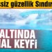 Kar altında termal keyfi