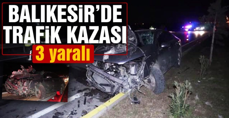 Trafik kazası: 3 yaralı