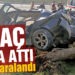 Takla atan araçta 3 kişi yaralandı