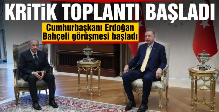 Cumhurbaşkanı Erdoğan-Bahçeli görüşmesi başladı