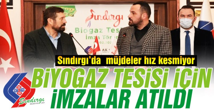 Sındırgı Biogaz tesisi için imzalar atıldı