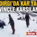 Sındırgı’da kar yağışı sevinçle karşılandı