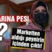 Marketten aldığı peynirin içinden çıkan şoke etti