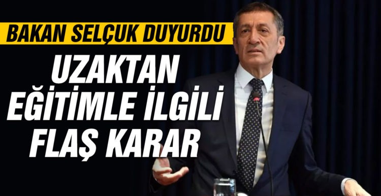 Milli Eğitim Bakanı Selçuk: Uzaktan eğitim kalıcı olacak